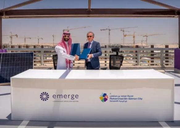 馬斯達爾和法國電力公司的 Emerge 與沙特米斯克城簽署長期太陽能協議